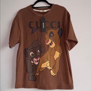 INSPIRED - NEW w/ Tags - NaaNaa - Lion King Shirt - Mocha - S/M